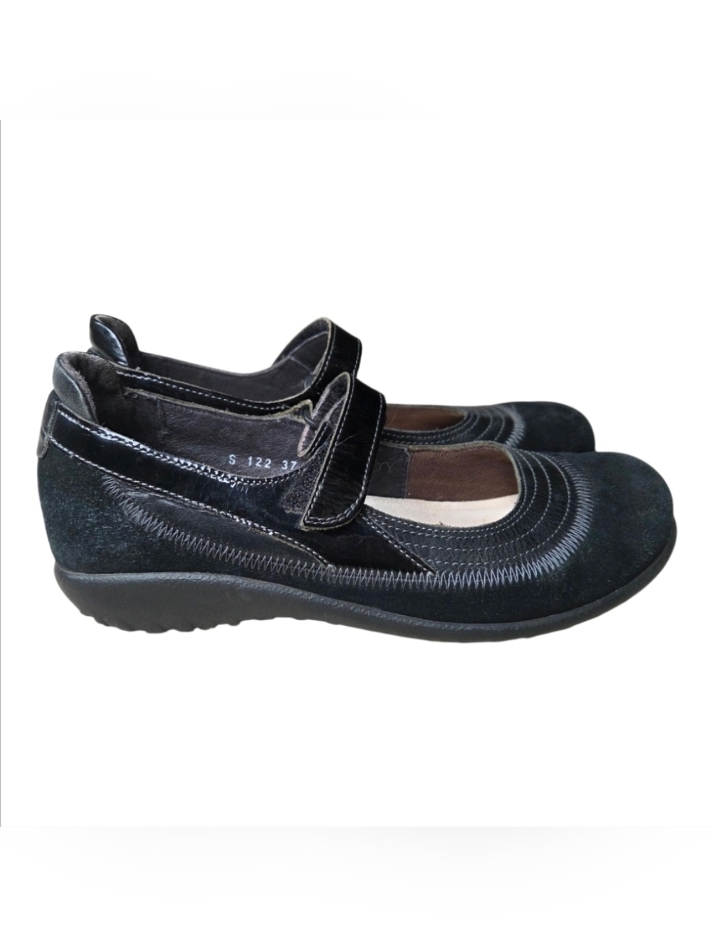 NAOT Mary Jane Kirei Black Suede Shoes EU 37 US 6